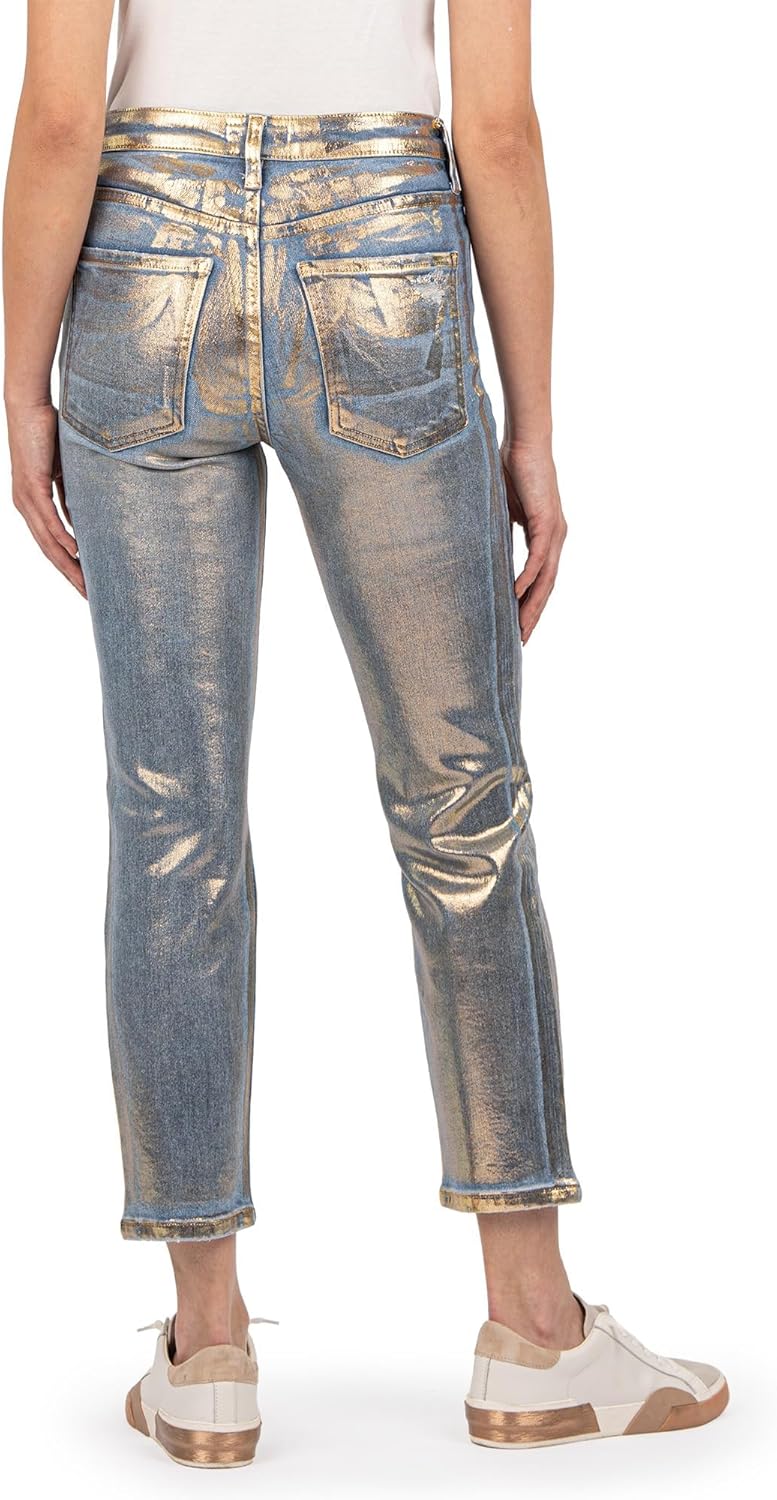 KUT from the Kloth Women's Rachael High Rise Fab Ab Mom Regular Hem