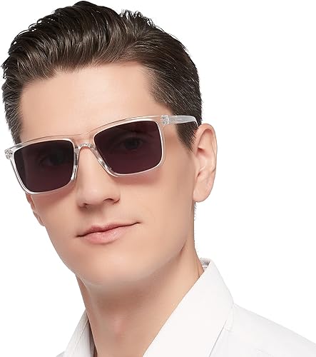 MARE AZZURO Gafas de sol de lectura de sol cuadrados de gran tamaño para hombres al aire libre gafas de lectura 1.0 1.25 1.5 1.75 2.0 2.25 2.5 2.75