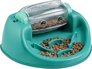Nina Ottosson by Outward Hound Spin N' Eat Dog Food Puzzle Feeder, Green