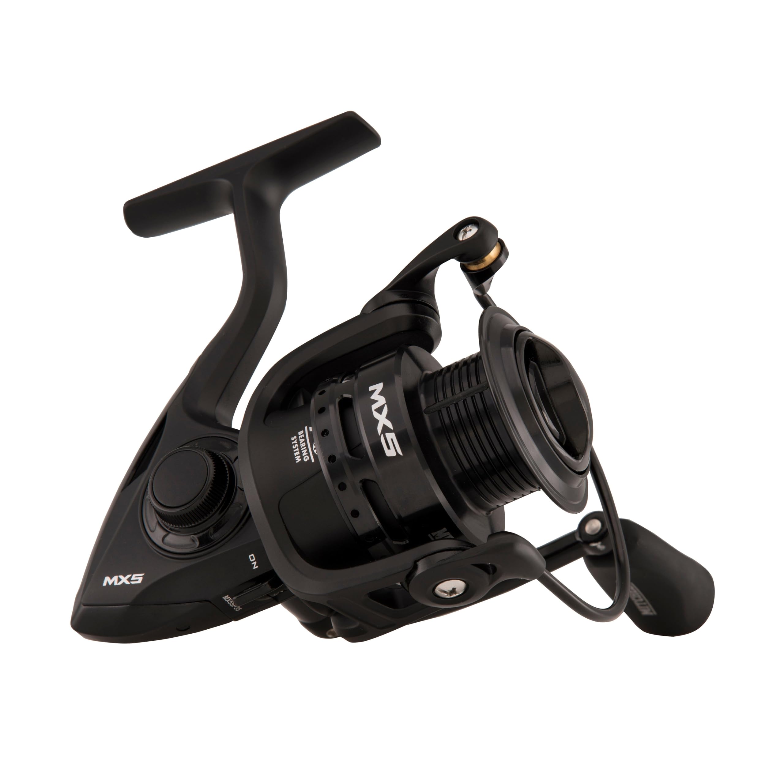 Mitchell MX5 Mulinello | Mulinello da pesca leggero con telaio in alluminio | Mulinello da spinning per acqua dolce e salata per pesca con esche artificiali e treccia | Nero, misura 2500