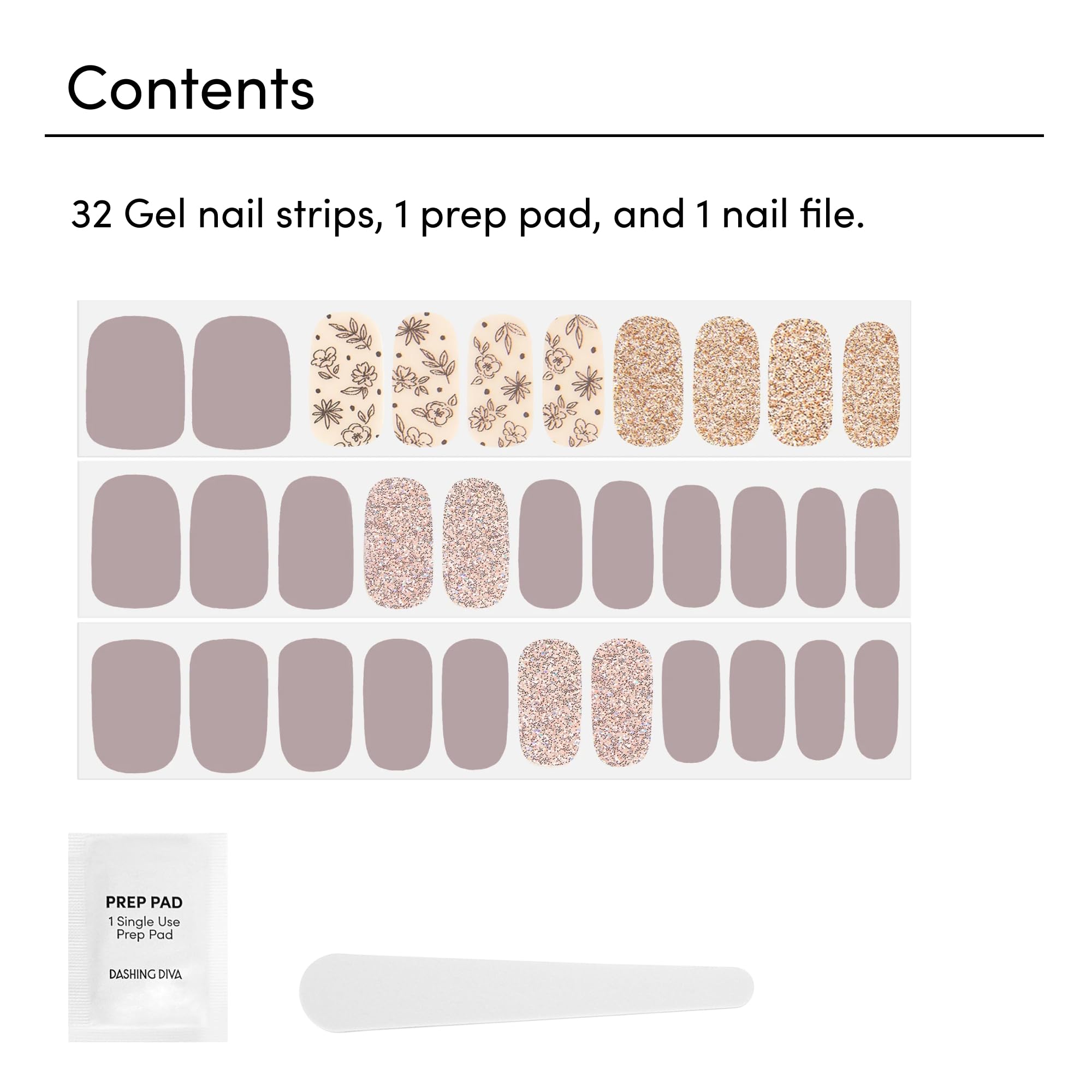 Dashing Diva Gloss Nail Strips - Lavender Dreams -3
