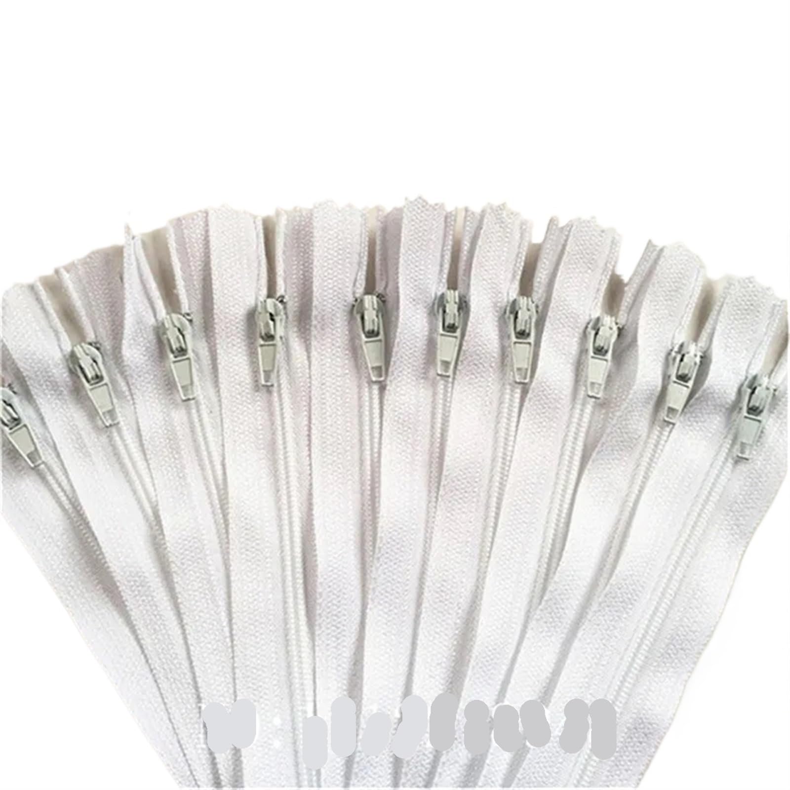 20pcs Closed End Tailor Sewing Craft (3-40 Inch 7.5-100 CM(White)