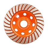 Concrete Diamond Turbo Grinding Cup Wheel,BRSCHNITT 5 inch Diamond Turbo Row Cutting Wheel for Grinding/Polishing/Cleaning Surface Grinding Granite,Concrete,Stone,Cement,Marble