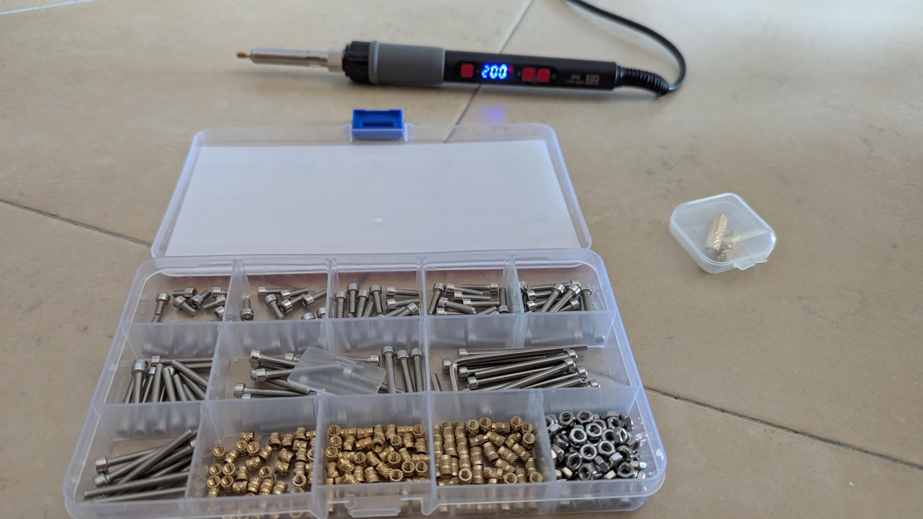 Kit Saldatore Precisione Kit Saldatore Elettrico Regolabile 60W - Set Con 5 Punte, Supporto