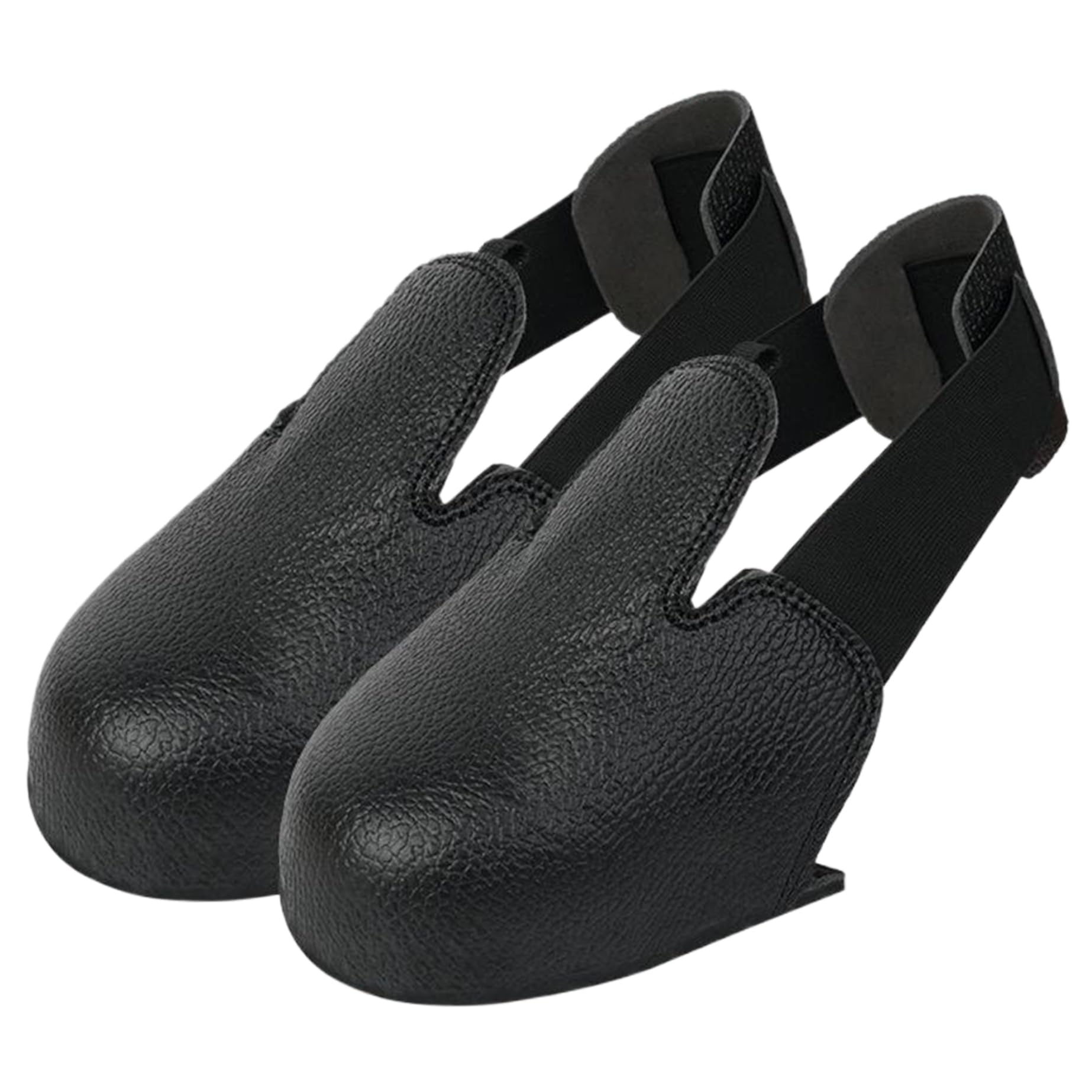 1 par de inserciones de punta de acero para zapatos, anti-smash superpone insertos de los dedos de acero con correa elástica para y metatarsal, cubiertas de zapatos de seguridad para botas de segurid