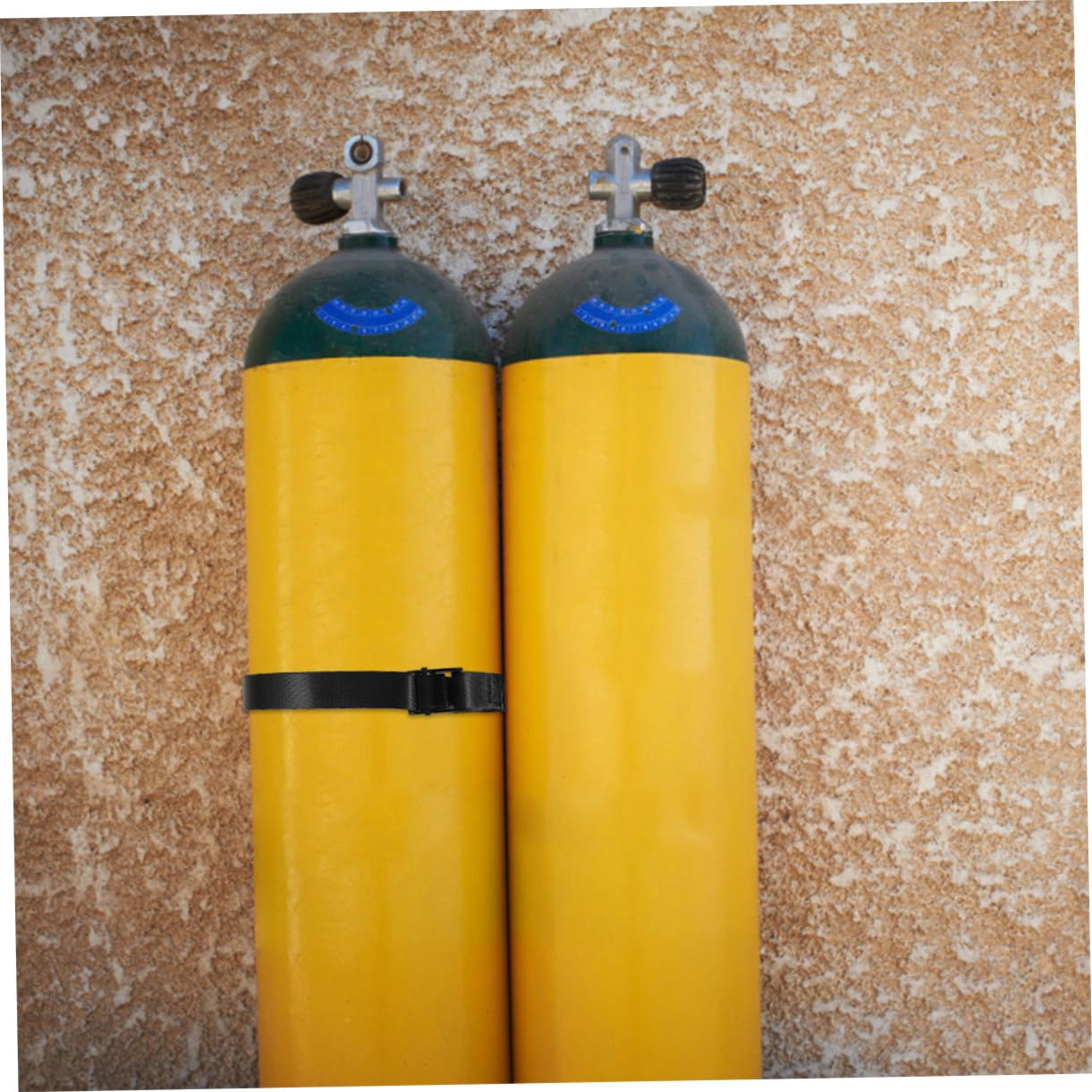 Gastankhalter für 40-liter Gasflaschen, Kunststoff Eisen Schwarz