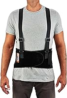 Vista 8 de Ergodyne ProFlex 1100SF - Soporte de espalda para espalda, cinturón de elastano de 8 pulgadas, soportes patentados que proporcionan soporte