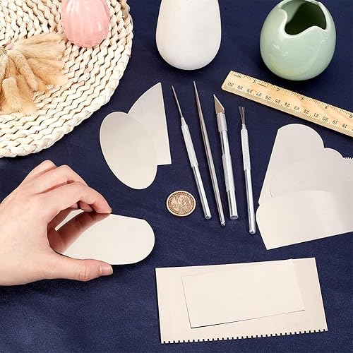 Miniatura 3 de OLYCRAFT Juego de herramientas de modelado de escultura de arcilla de cerámica, herramienta raspadora de arcilla, herramienta de aguja de arcilla,