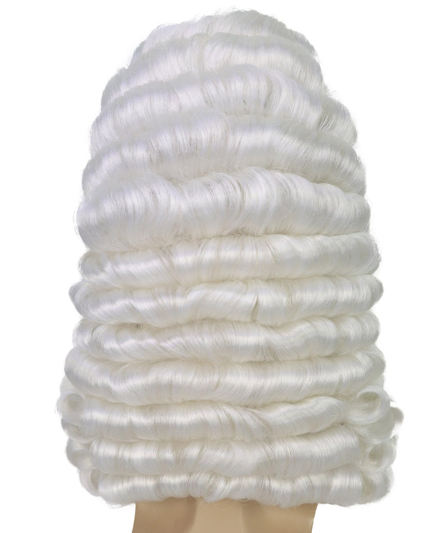 HPO White Judge Wig - Classic Wavy Costume Hairpiece for Courtroom Historical, Cosplay & Halloween Costume Wigs - Image 4
