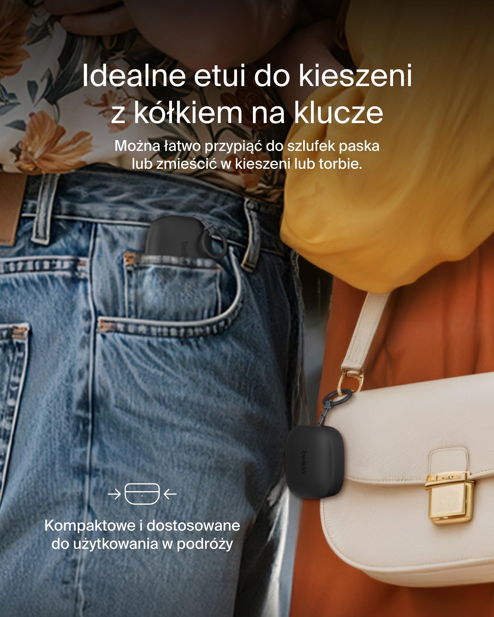 Belkin SoundForm Anywhere Słuchawki Bezprzewodowe Douszne, Lekkie i Wygodne, Bluetooth 6.0, 26 h Pracy Baterii, IPX4, Słuchawki do Użytku Podczas Snu, Uprawiania Sportu i Nie Tylko - Czarne