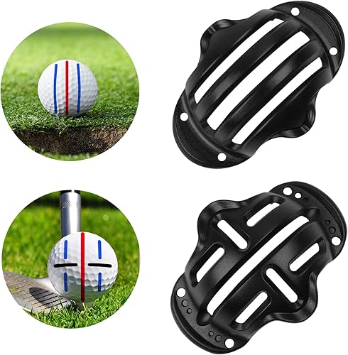 Miniatura 5 de Joyberg Paquete de 8 marcadores de dibujo para pelotas de golf, 4 plantillas de marcadores de pelota de golf y 4 marcadores de bolas de golf de