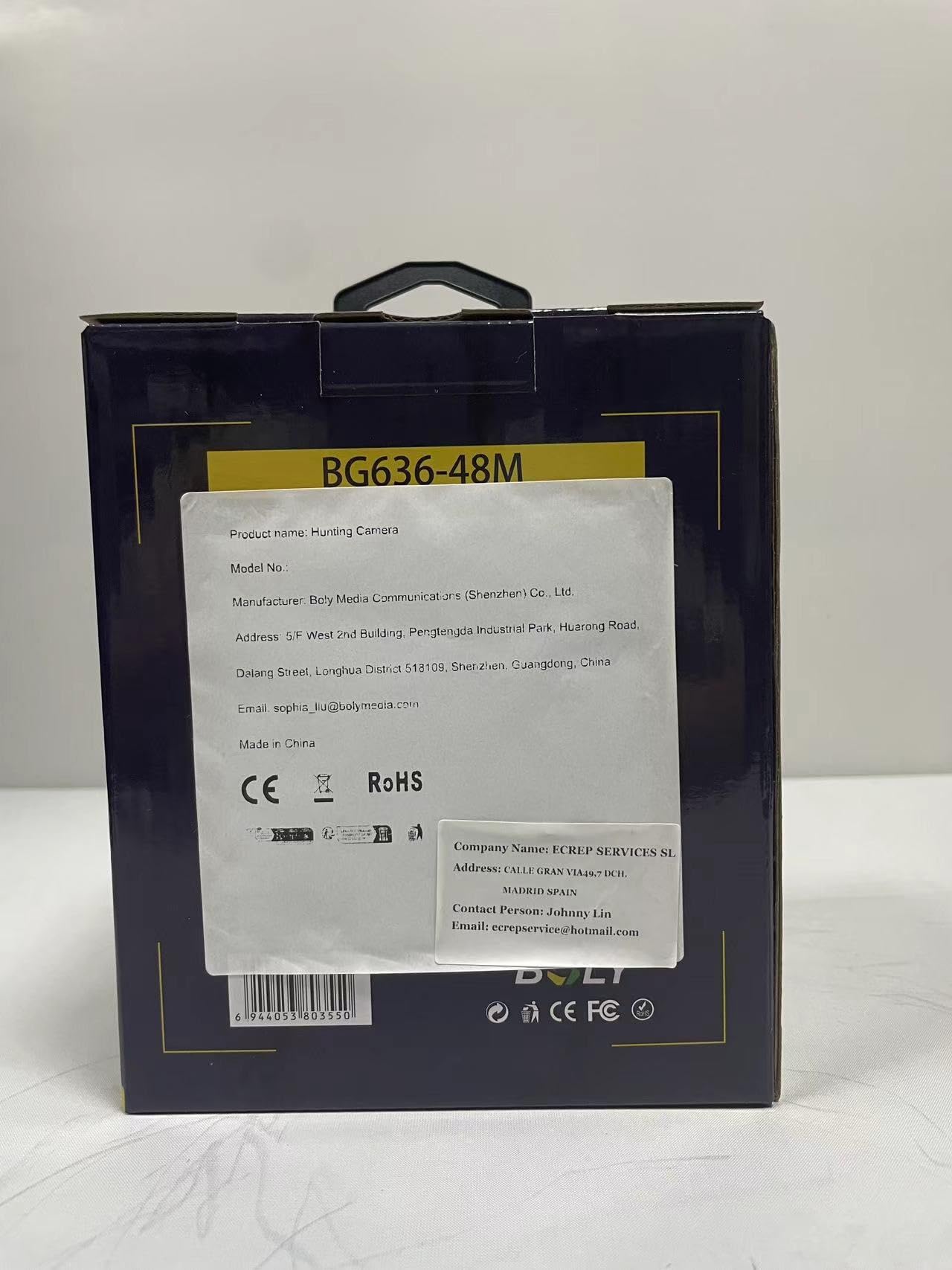 Bolyguard Caméra de Chasse HD 940nm IR LED, caméra Sauvage 36mp 4G, Camouflage modèle Hors Route caméra de Jeu de Surveillance de sécurité extérieure de Reconnaissance GPS molnus