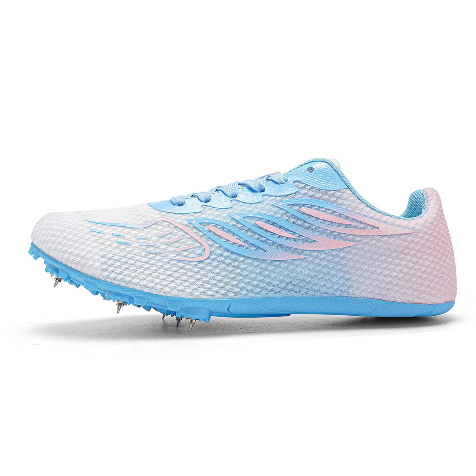 Generisch Herren Sneakers Herren Laufschuhe mit Sprintspikes Leichtathletik Unisex Sneaker rutschfest Atmungsaktiv Jugend Sportschuhe für Training Joggen Fitness Freizeit