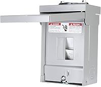 Siemens W0204ML1060U 60 Amp Outdoor Circuit Breaker Enclosure - Gray, Weatherproof Main Lug Load Center for 4 Circuits