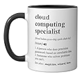 Cloud Computing Specialist Funny Dictionary Definition Ceramic Mug, Black/White