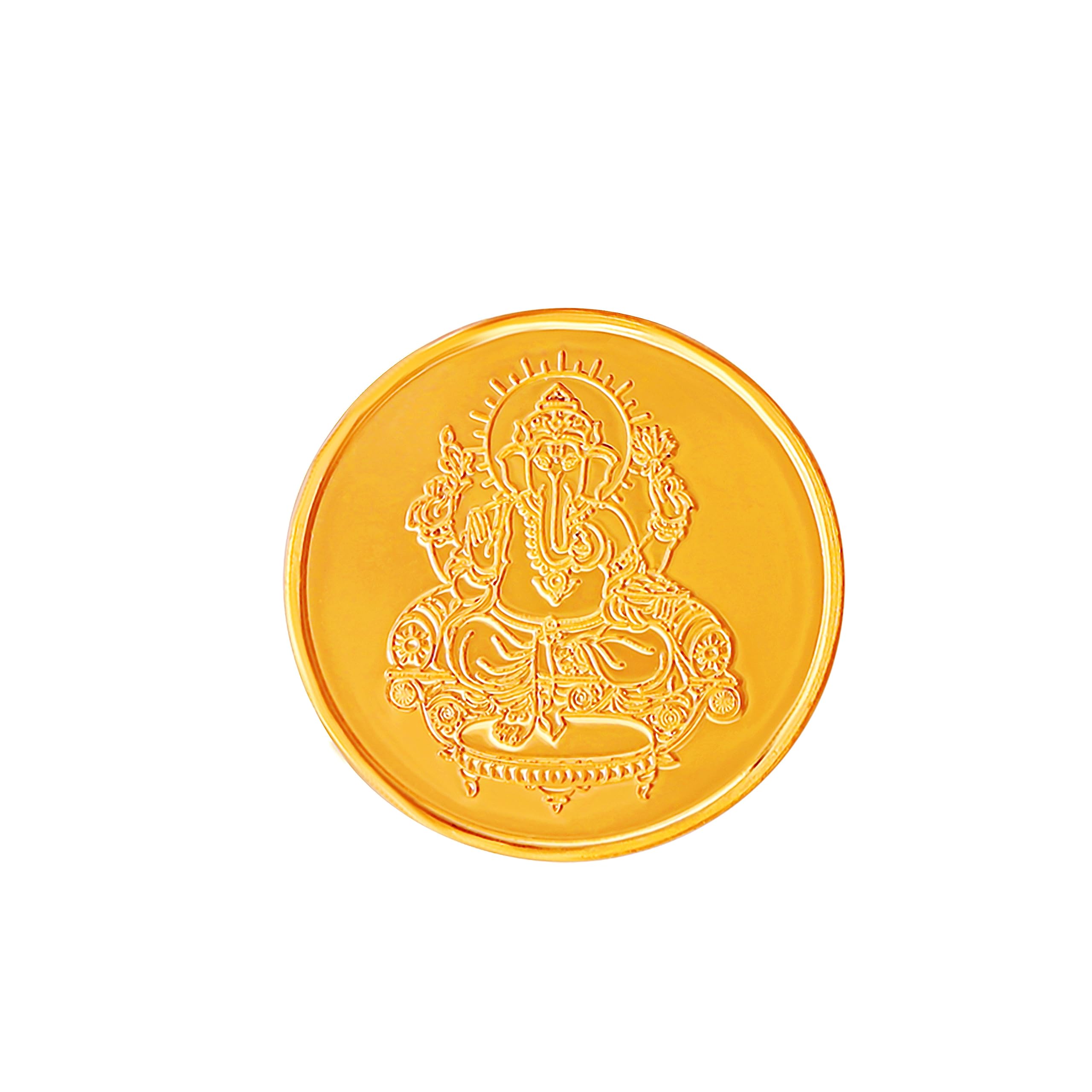 Muthoot Pappachan Swarnavarsham Hallmarked 22KT Ganesha Gold Coin 1 Gm (B0CBCKVT1L) Amazon Price History, Amazon Price Tracker