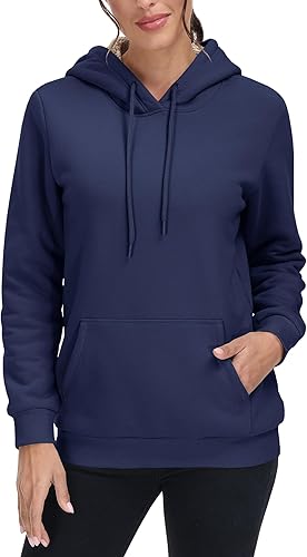 Miniatura 2 de MAGCOMSEN Sudaderas con capucha de sherpa para mujer con forro polar estilo casual atlético con bolsillo de canguro