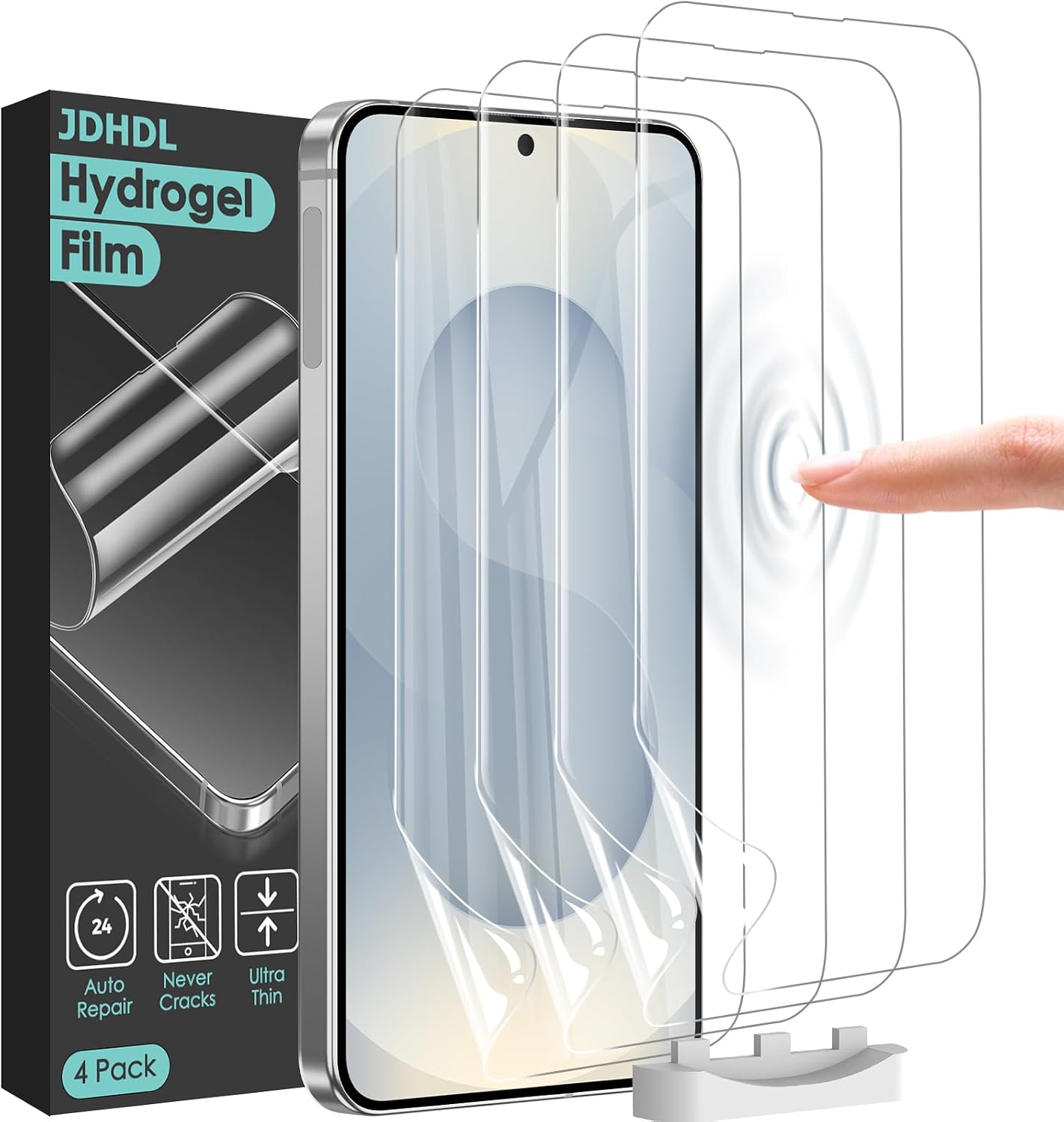 4 Pack for Samsung Galaxy S25 Edge Screen Protector, Flexible Film Screen Protector for S25 Edge, Easy Installation, Auto-Repair (NOT GLASS)