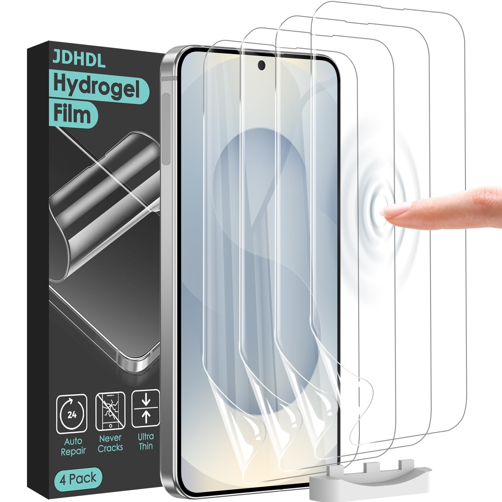 JDHDL 4 Pack for Samsung Galaxy S25 Edge Screen Protector, Flexible Film Screen Protector for S25 Edge, Easy Installation, Auto-Repair (NOT GLASS)