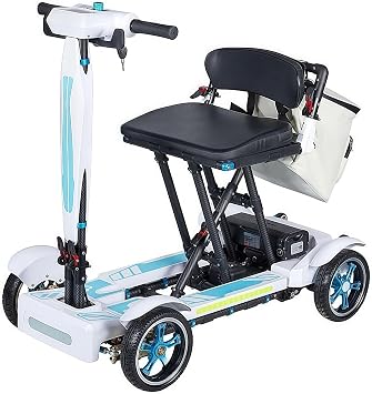 Simple Foldable Lithium Battery Elderly Scooter Carbon Fiber Lightweight Electric Scooter Home Elderly Battery Car