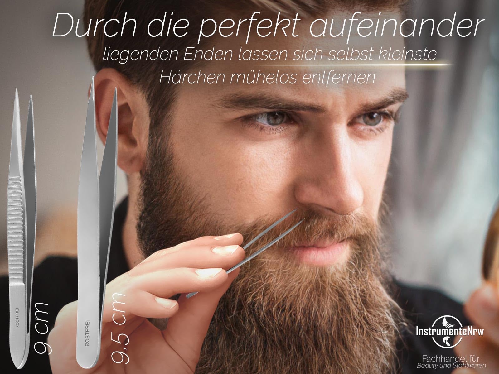 Pinzette Per Il Naso Con Punta Curva - Pinzette Per Il Viso Con Punta - Foto 3