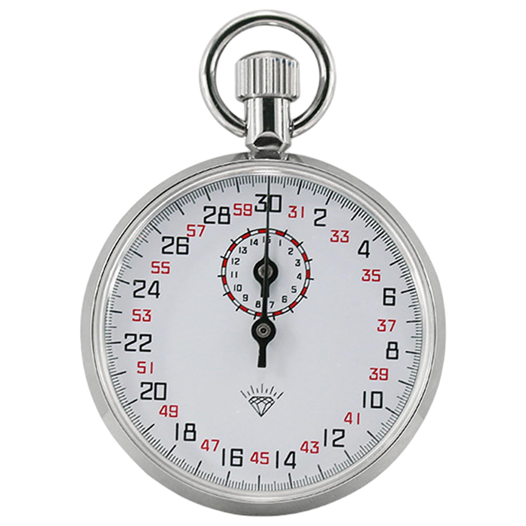Chronomètre mécanique Chronomètre analogique à 13 Rubis pour Le Sport et Le Laboratoire (30 s/15 M)