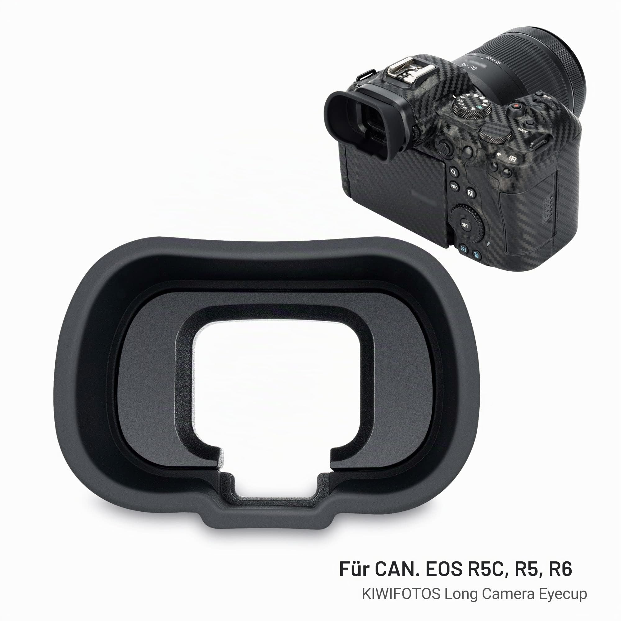 KIWIFOTOS Kamera Augenmuschel Okular für Canon EOS R5C R5 R6 R6II, R5 R6 R5C Sucherschutz Zubehör
