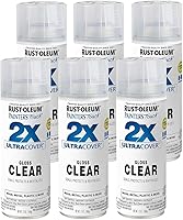 Vista 1 de Rust-Oleum 334029-6PK Painter's Touch 2X Ultra Cover Pintura en Aerosol, 12 oz, Transparente Brillante, Paquete de 6