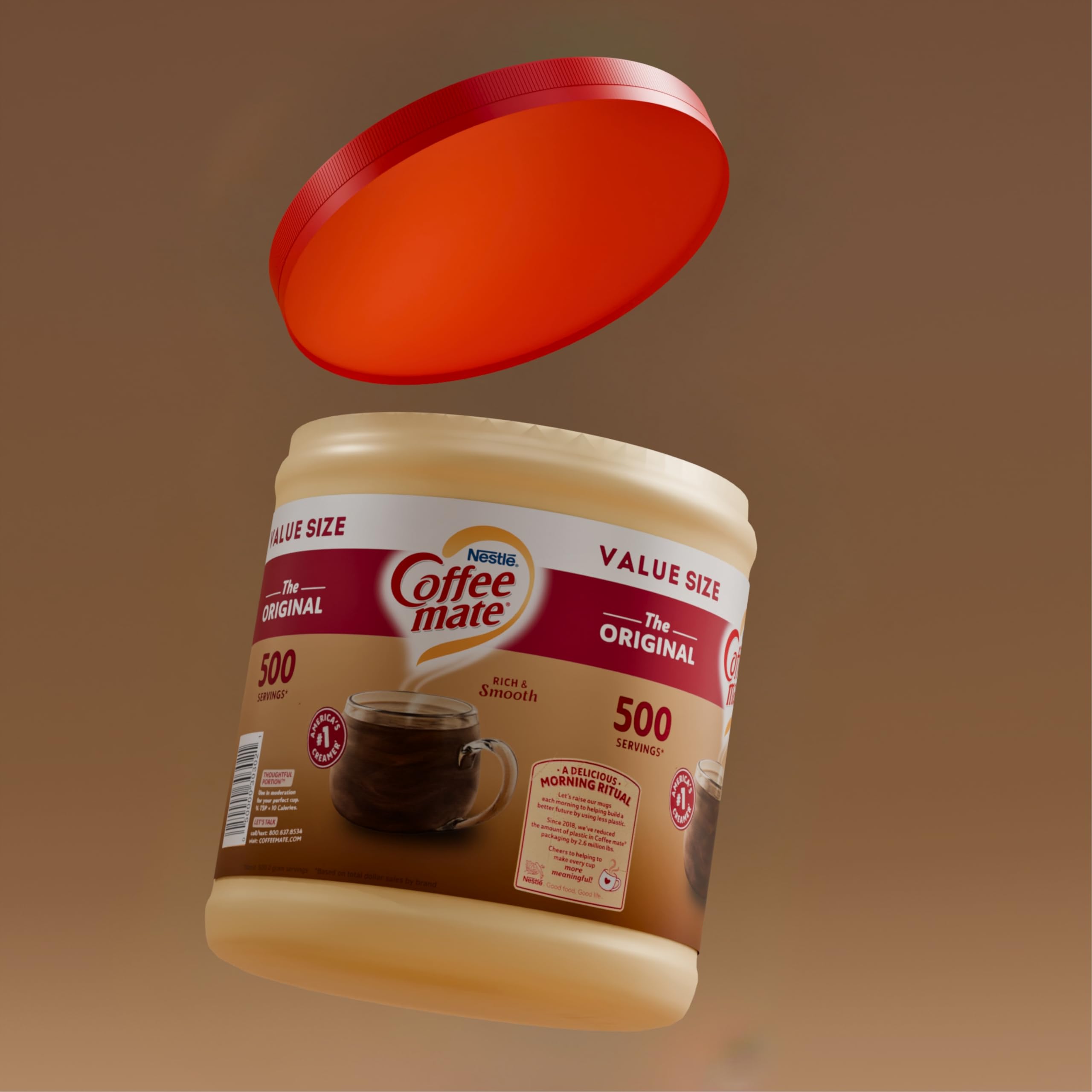 Coffee Mate 2kg – Crema en polvo para café, alternativa a la leche, hace tu café más cremoso – Pack Laborawi (2 x 1kg)