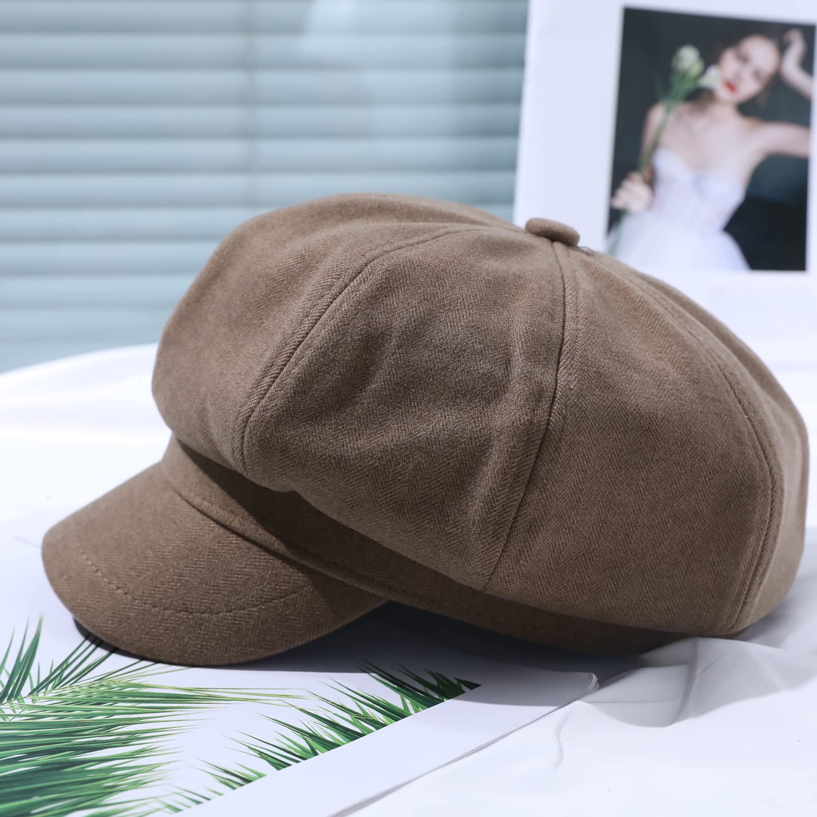 Gajaous Gorros de globo para mujer con visor, boina, retro, Baker Boy, gorra Newsboy