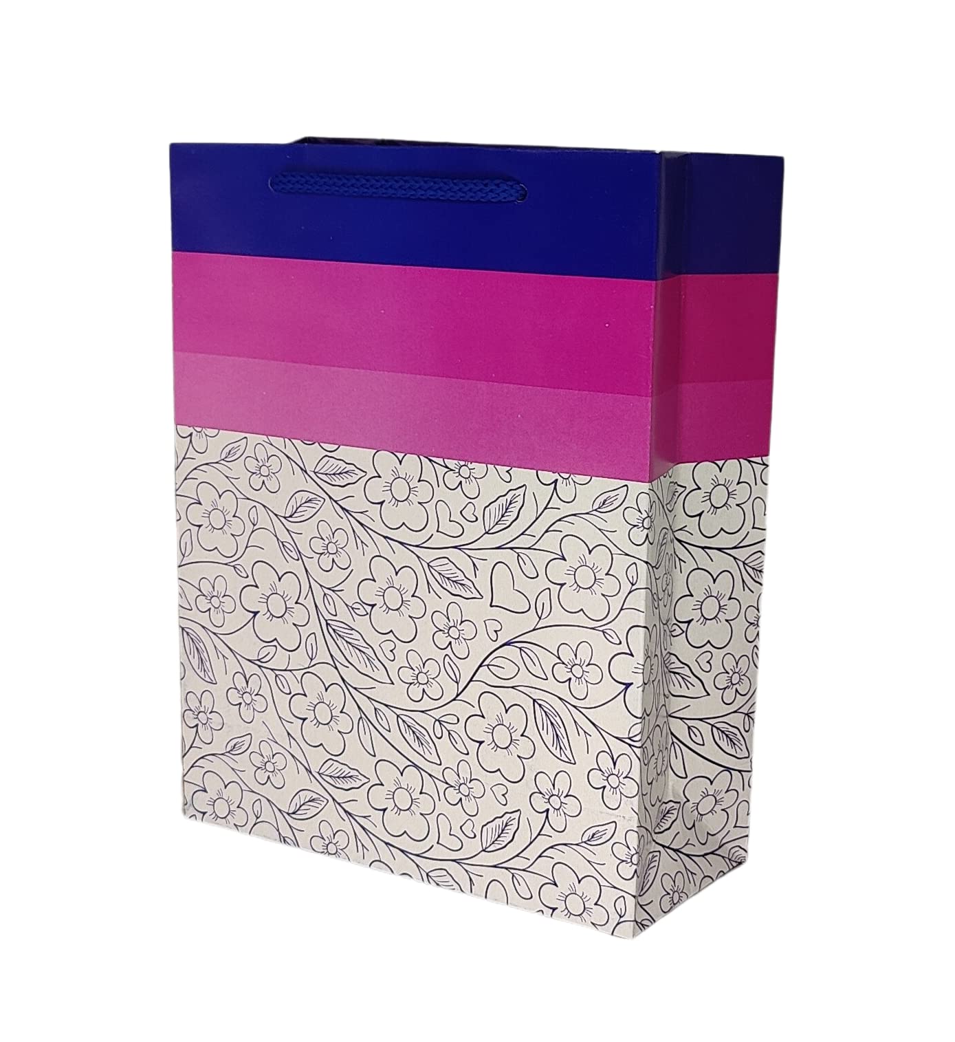 TASCHE Tri color Flower Design Printed Assorted Design Paper Carry Bags | Gift Bags for Return gifts, Birthday and presents (22.86 * 17.78 * 7.62 CM) (Pack of 24) (B0C1SZ5H9R) Amazon Price History, Amazon Price Tracker