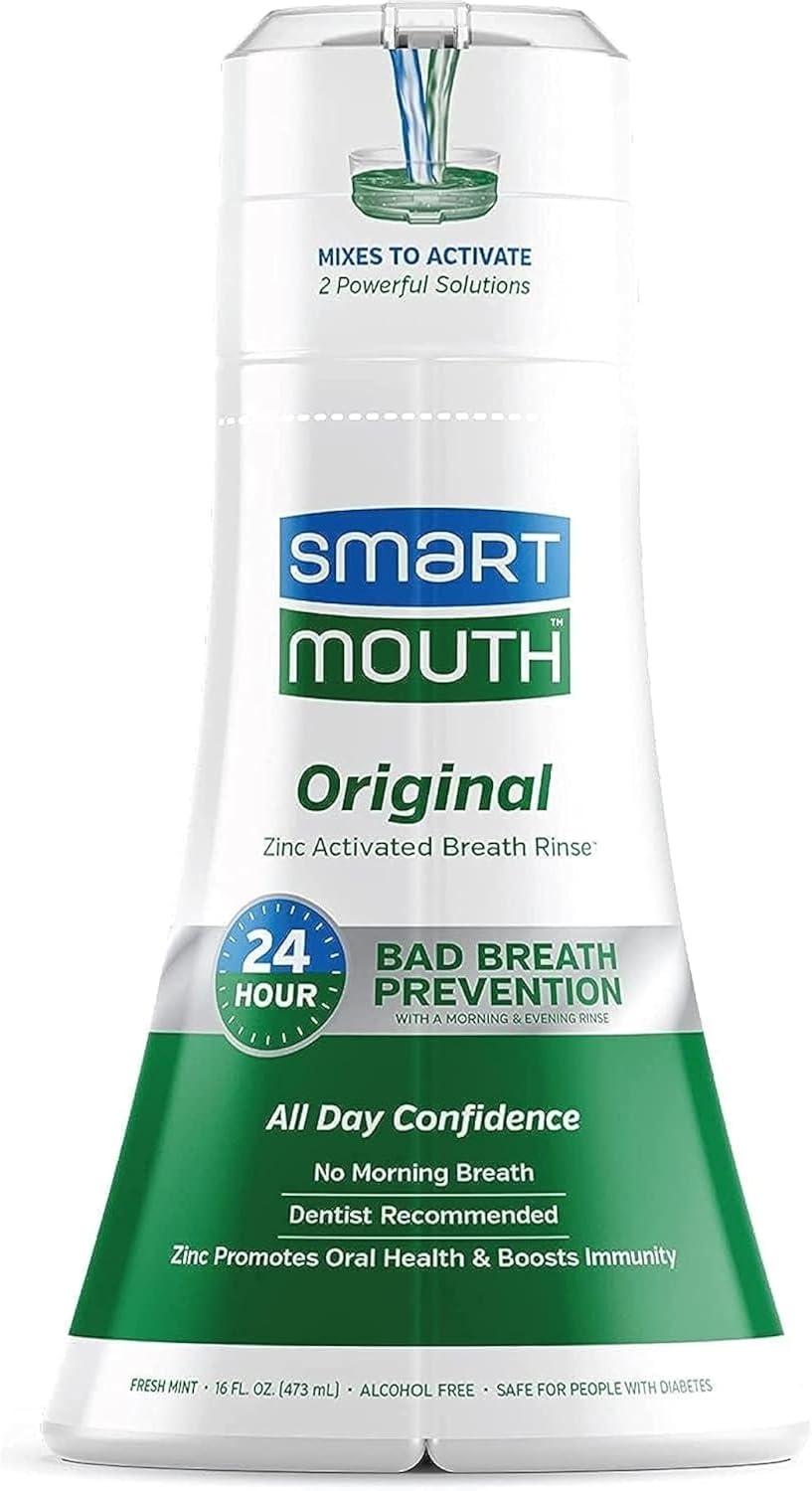 Smart Mouth Original Activated 24Hr Breath Rinse 16 Ounce (473ml) (6 Pack)