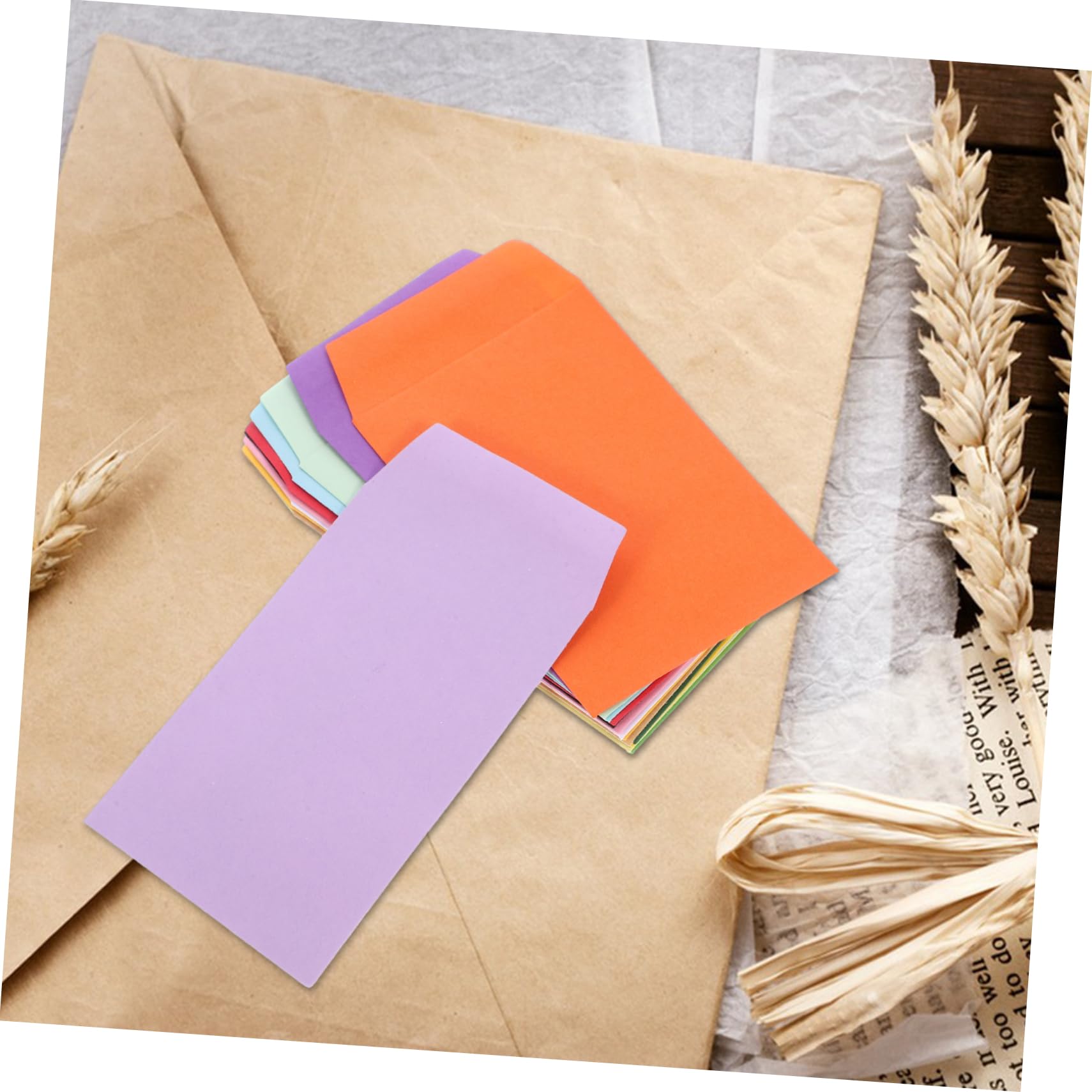 Ciieeo 4 Set Buste Carta Piccole Per Sacchetti Per Semi E Oggetti Vari Confezione Assortita Colori Facili Da Usare E Adesivi 160 Pezzi * 4