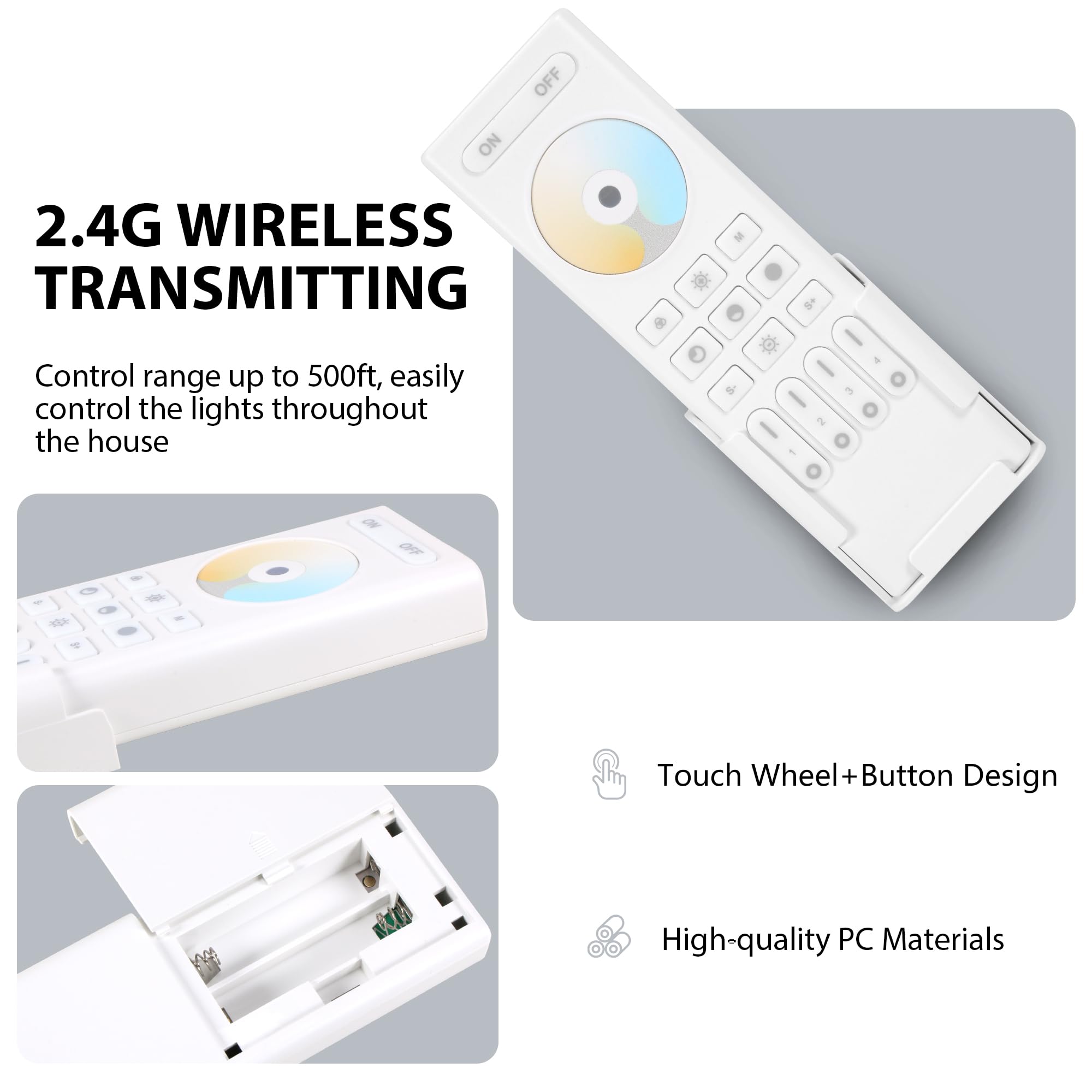 Mean Well M3-3A Controller LED RF Wireless Touch Da Parete - Nuovo