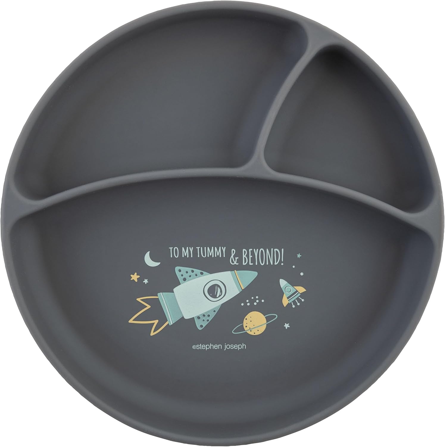 Stephen Joseph Silicone Plate, One Size, Unicorn