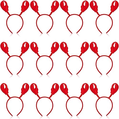 Crowye Diademas de langosta, 12 piezas de cangrejo y cangrejo de cangrejo y garras de langosta, accesorio para el cabello para disfraz de animales,