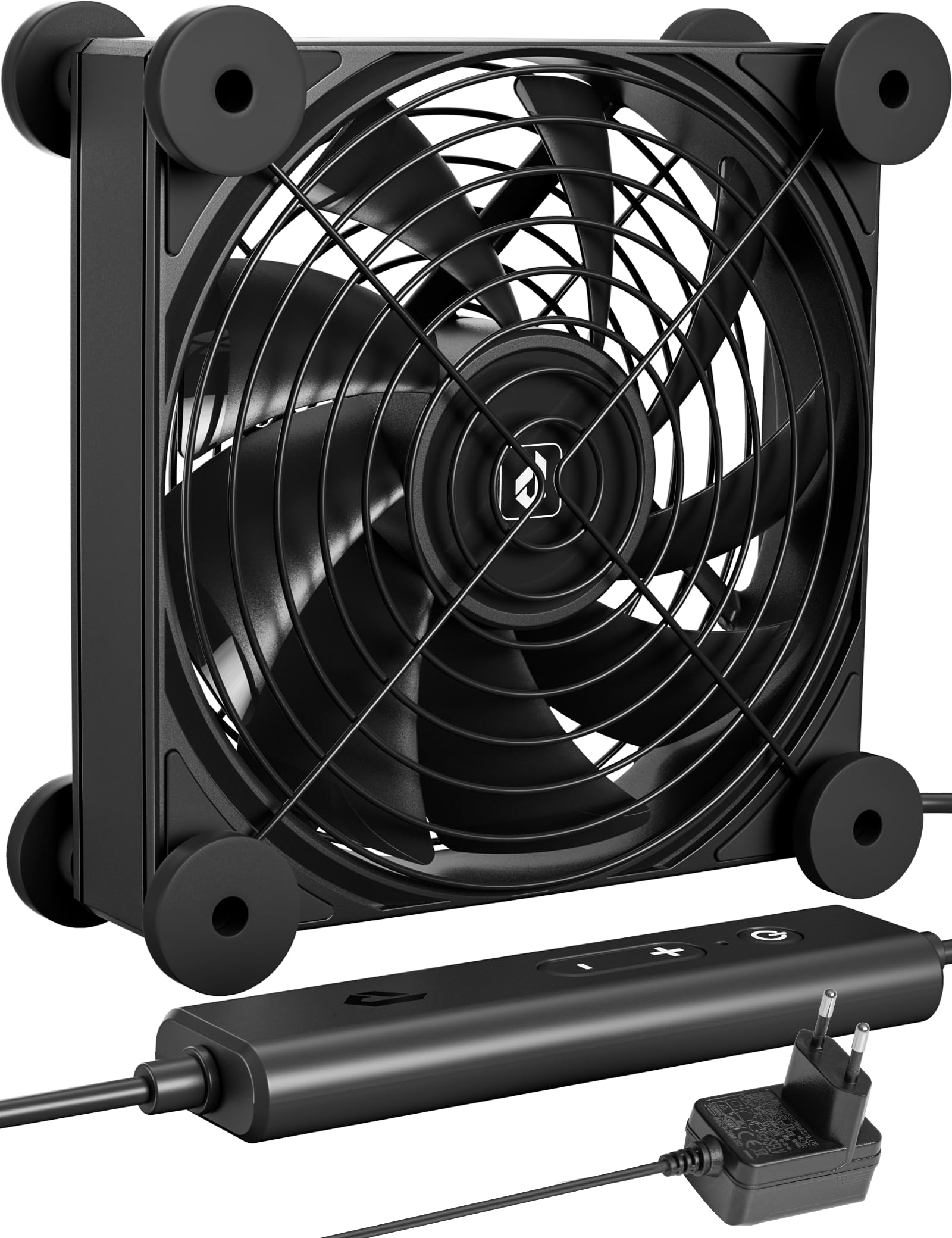 upHere Gaming PC Lüfter 120x25mm AC 220V, Dual Kugellager, 5-Einstellbare Geschwindigkeiten, DC 12V Kühlung für Laptop - U3DC1