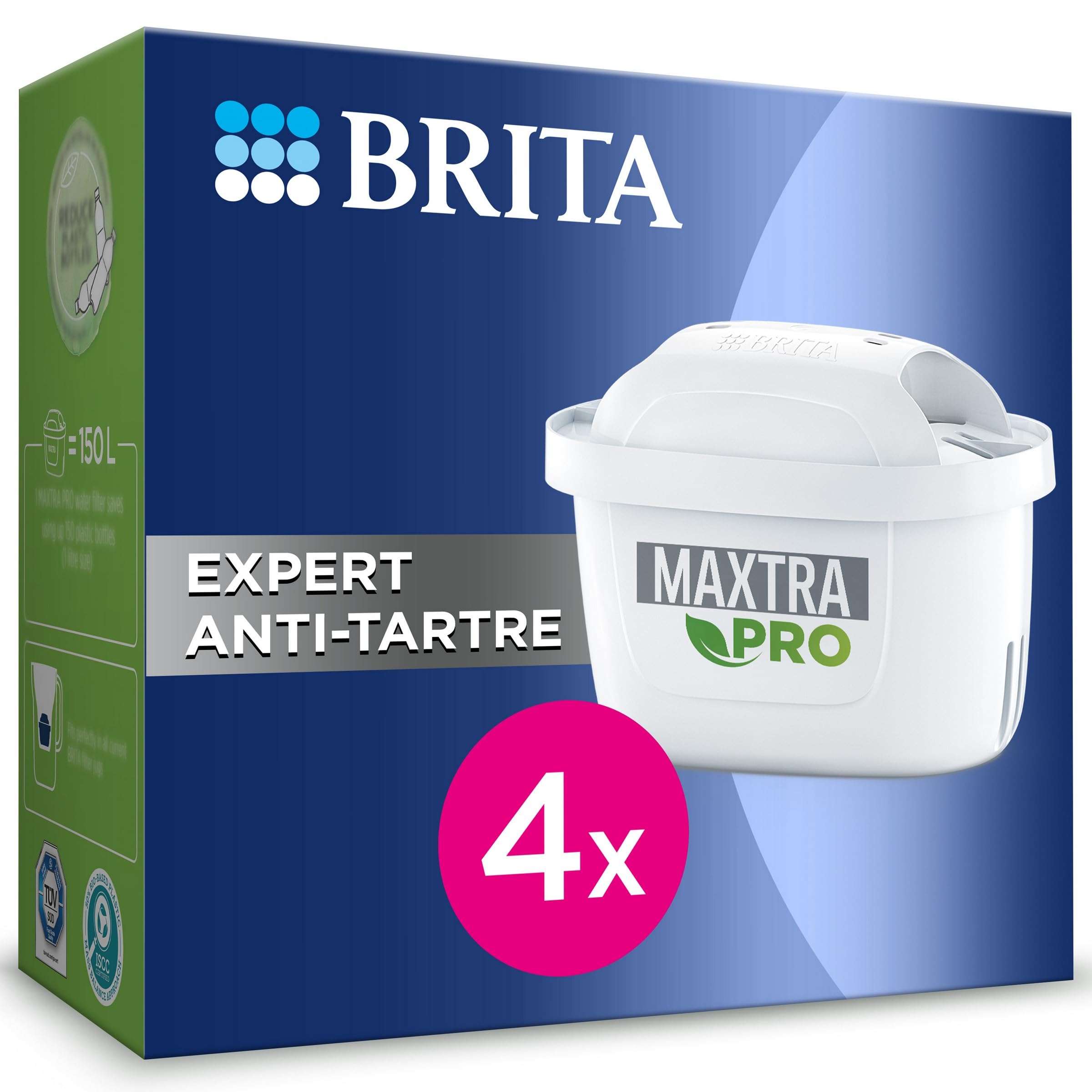 BRITA Cartouche Filtre à eau MAXTRA PRO Expert anti-tartre Pack de 12