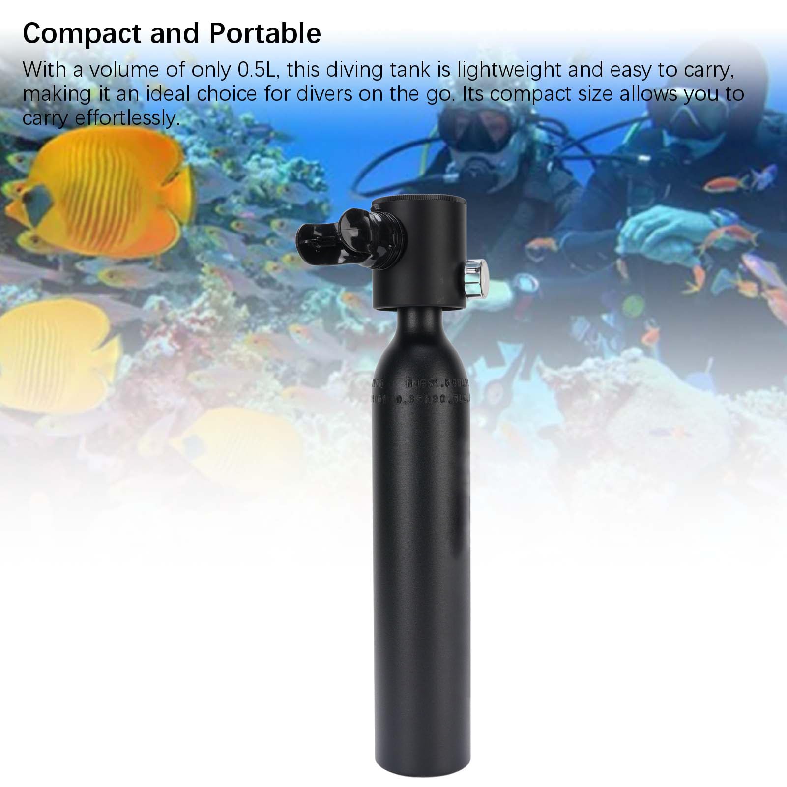 Diyeeni Attrezzatura Subacquea per Respirazione, Kit Bombola Subacquea | Bombola di ossigeno portatile per immersione con boccaglio in silicone per immersioni subacquee, snorkeling, fornitura