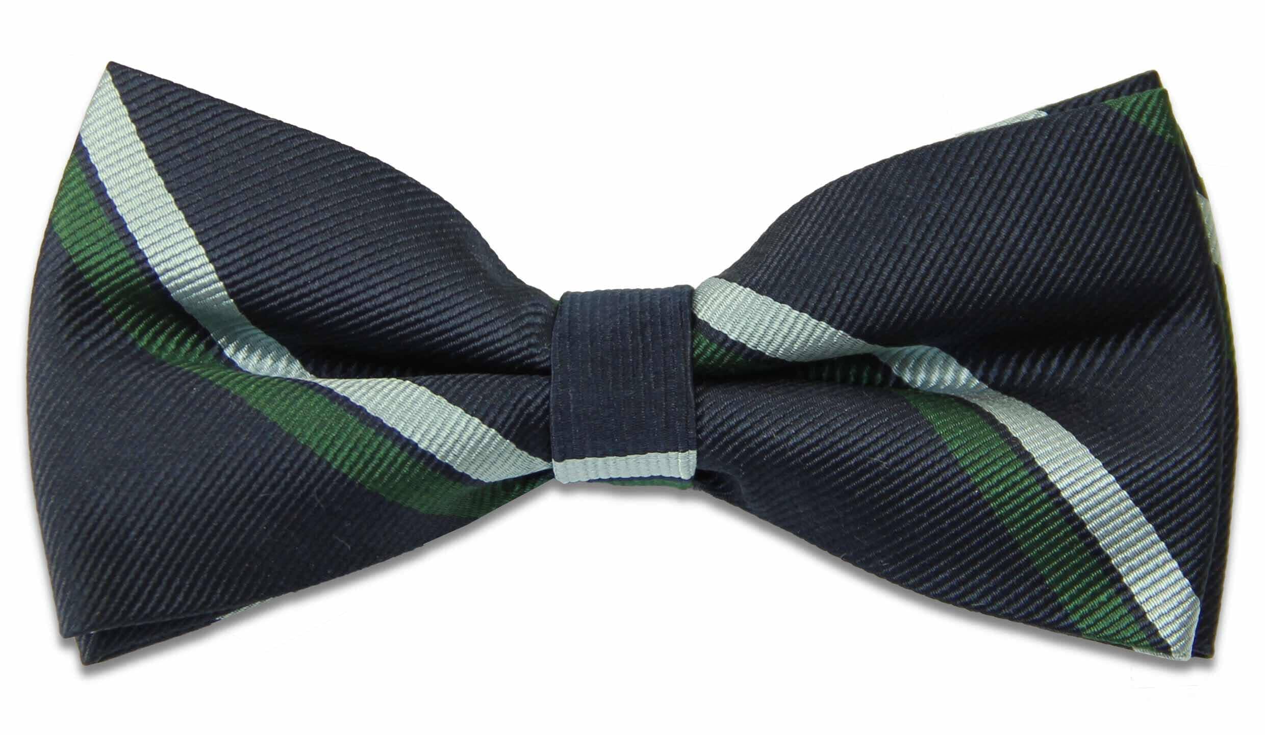 The Regimental Shop Men's Blue/Green/Silver Royal Corps Of Signals Silk (Pretied) Bow Tie