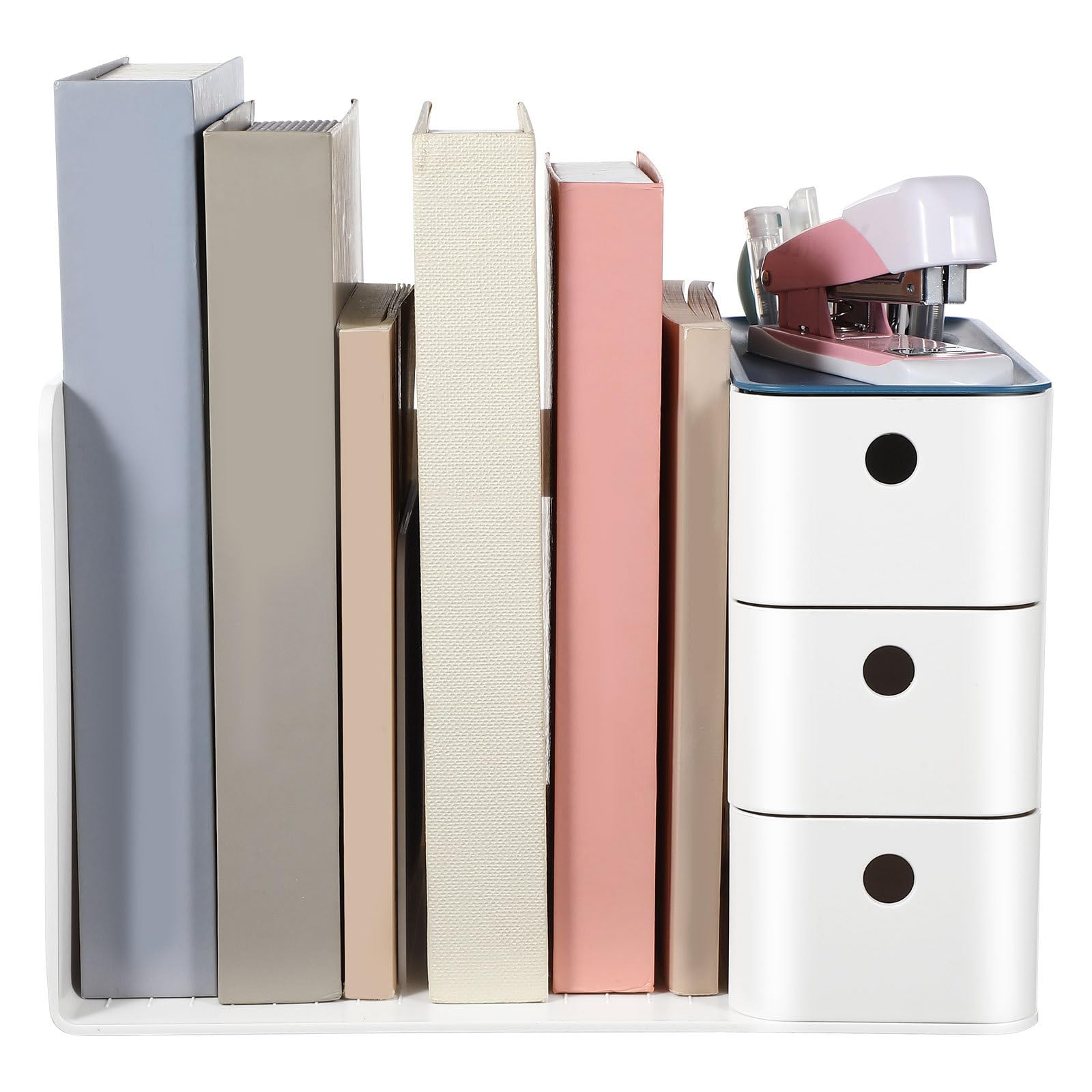 VILLCASE Schreibtischschubladen Organizer aus Kunststoff Kleiner Multifunktionaler Aufbewahrungsbox in Blau Platzsparend für Büro Make Up und Schreibtischzubehör