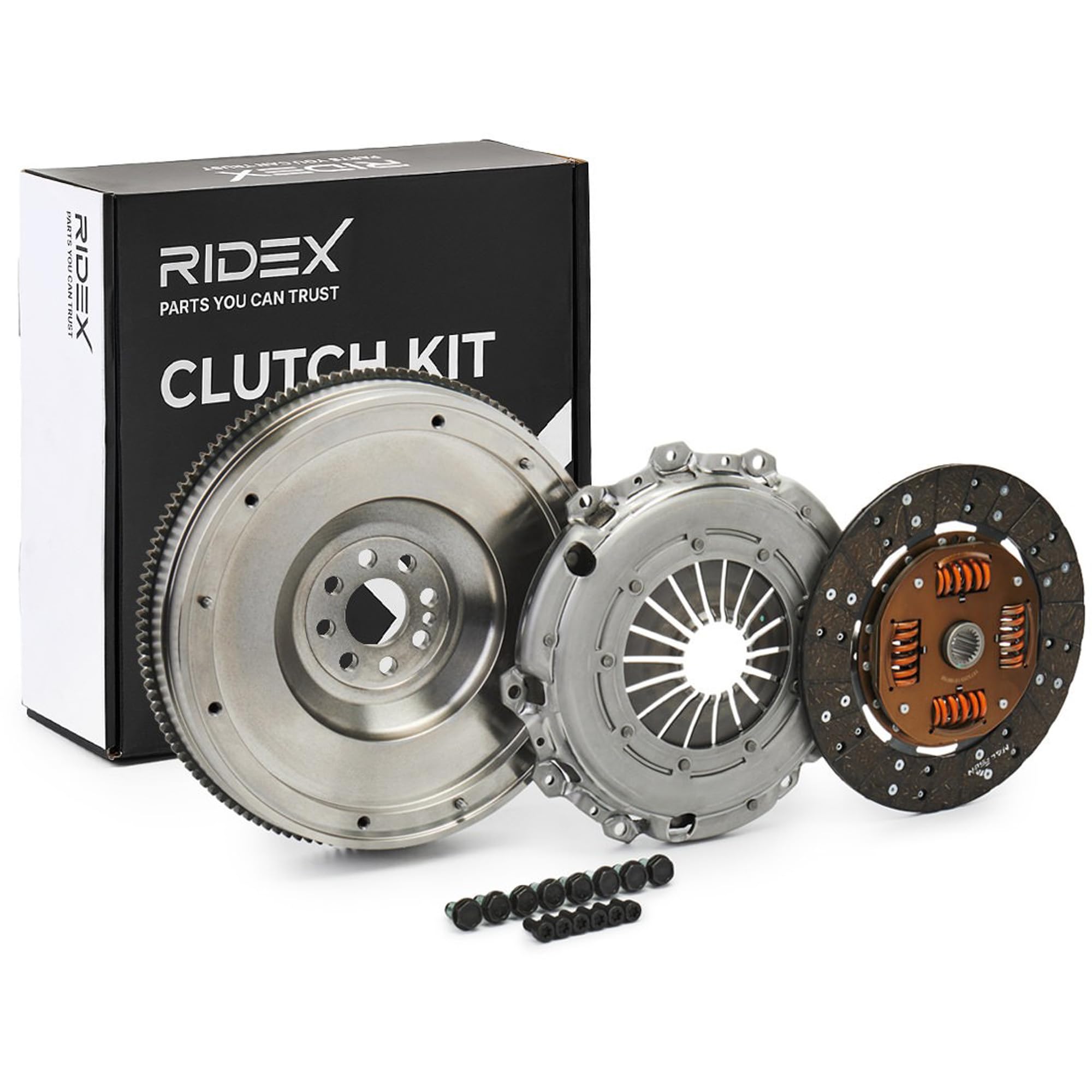 RIDEX 479C0268 Kit de embrague con volante monomasa sin desembrague central No se requiere una herramienta especial para montaje Compatible con NISSAN Qashqai/Qashqai +2 I J10, NJ10