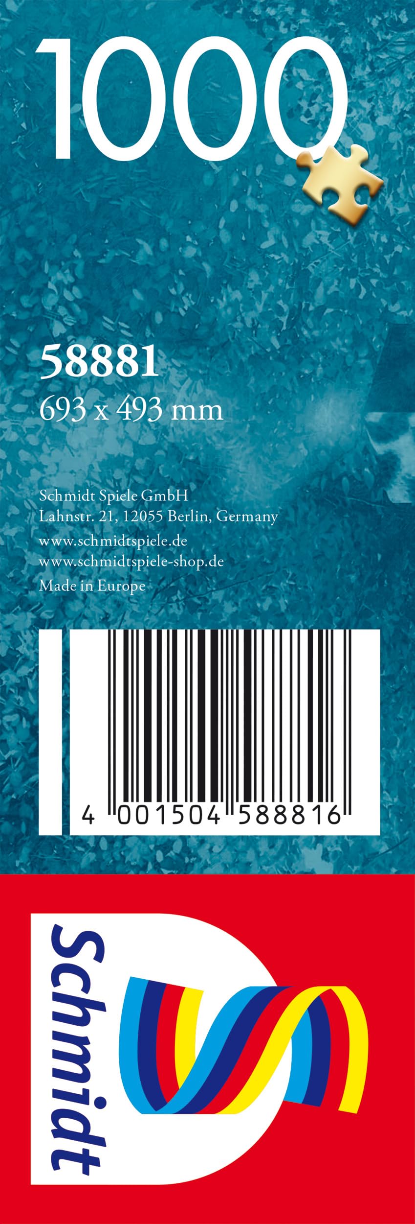 Schmidt Spiele 58881 Młyn wodny jesienią, puzzle 1000 elementów