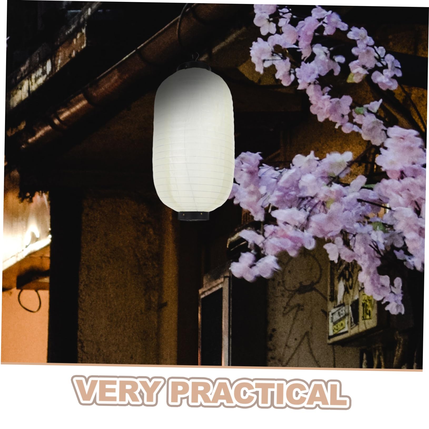 SOLUSTRE 4 Piezas Faroles Japoneses de Seda Impermeables Colgantes Plegables para Decoración Festiva Bodas Jardín Exterior