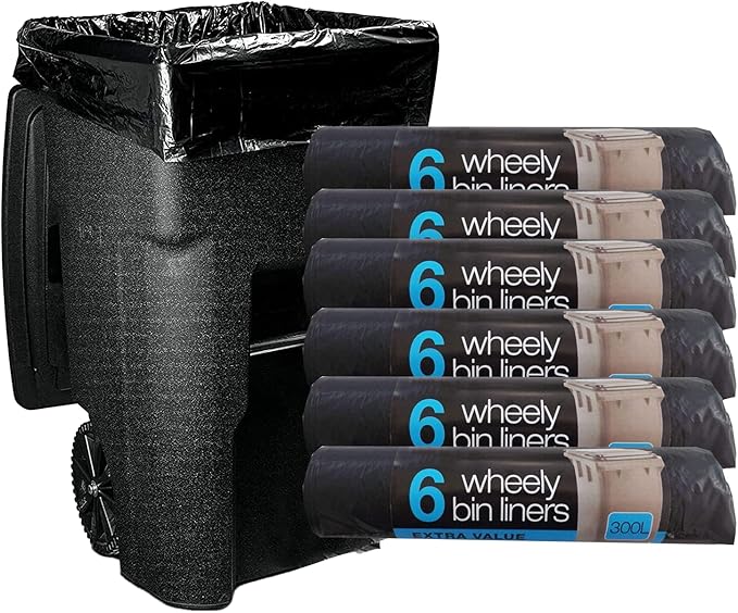SIC ® 30 Extra Large Strong And Durable Wheelie Bin Liners Waste