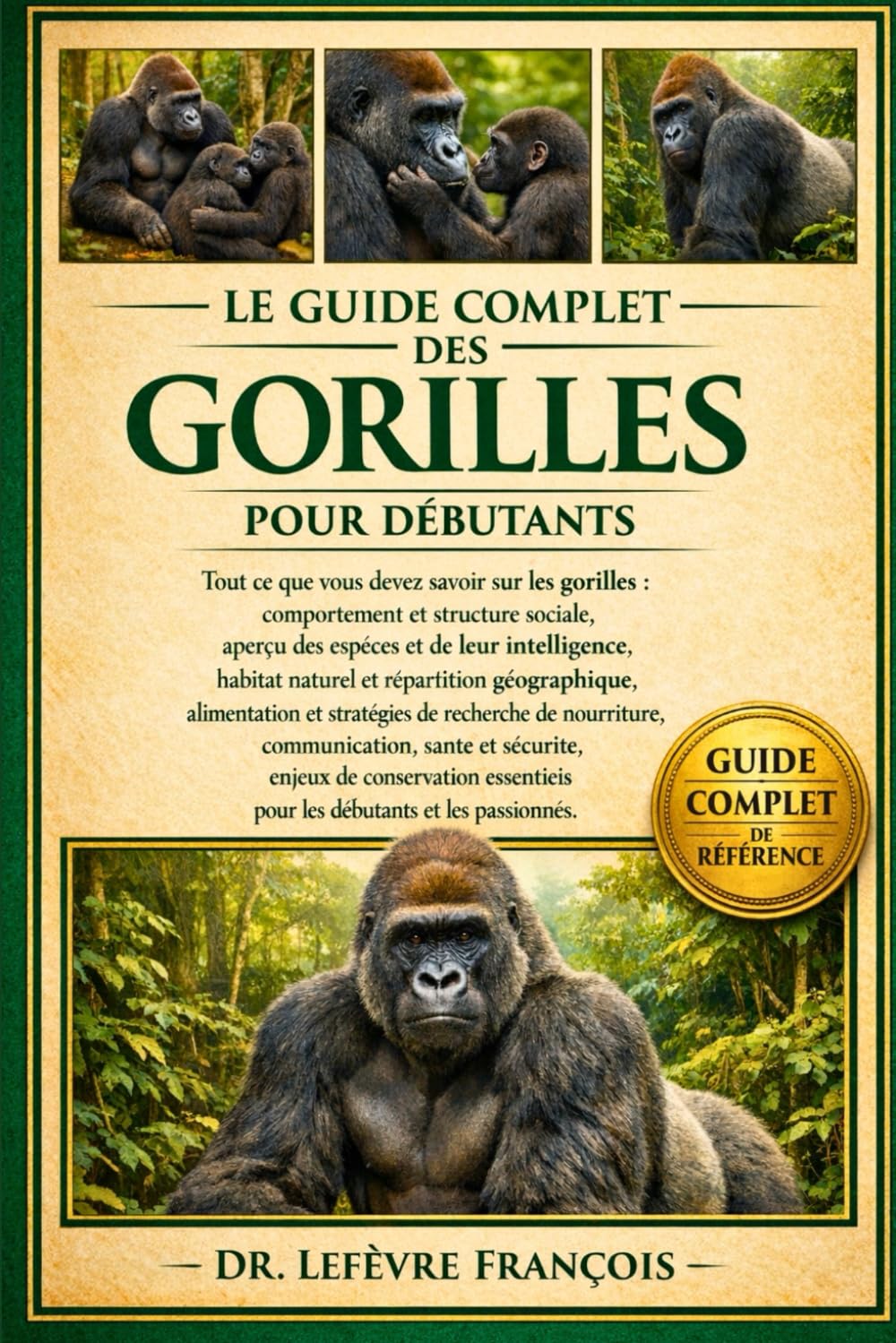 LE GUIDE COMPLET DES GORILLES POUR DÉBUTANTS: Tout ce que vous devez savoir sur les gorilles : comportement et structure sociale.....connaissances essentielles pour les débutants et les passionnés.