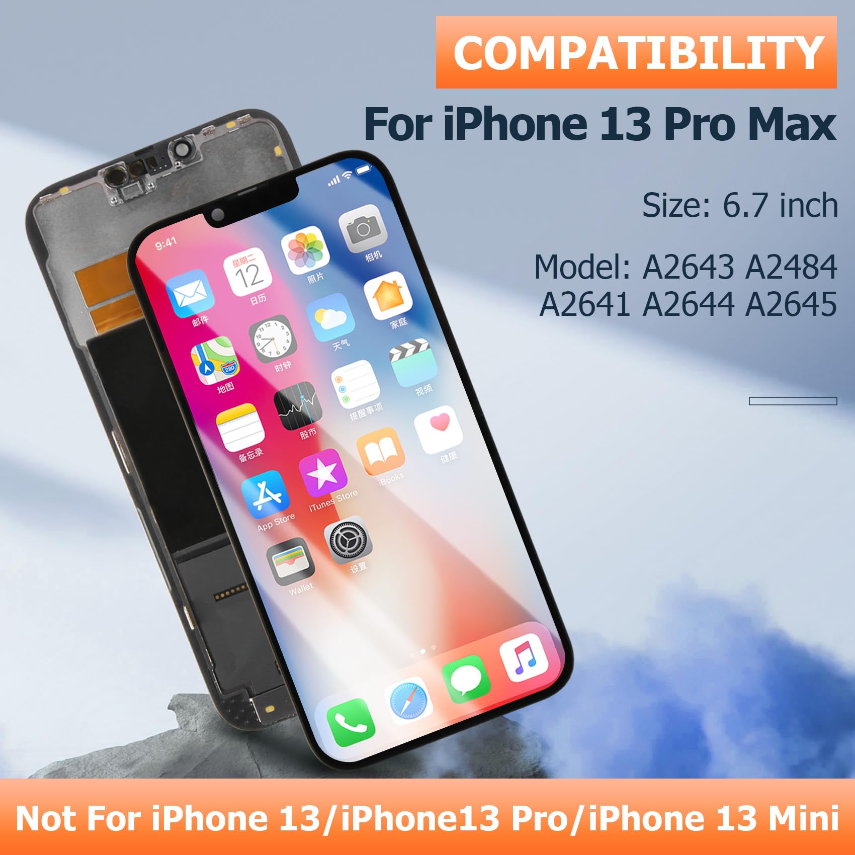 Amazon.com: Original for iPhone 13 Pro Max Screen Replacement for