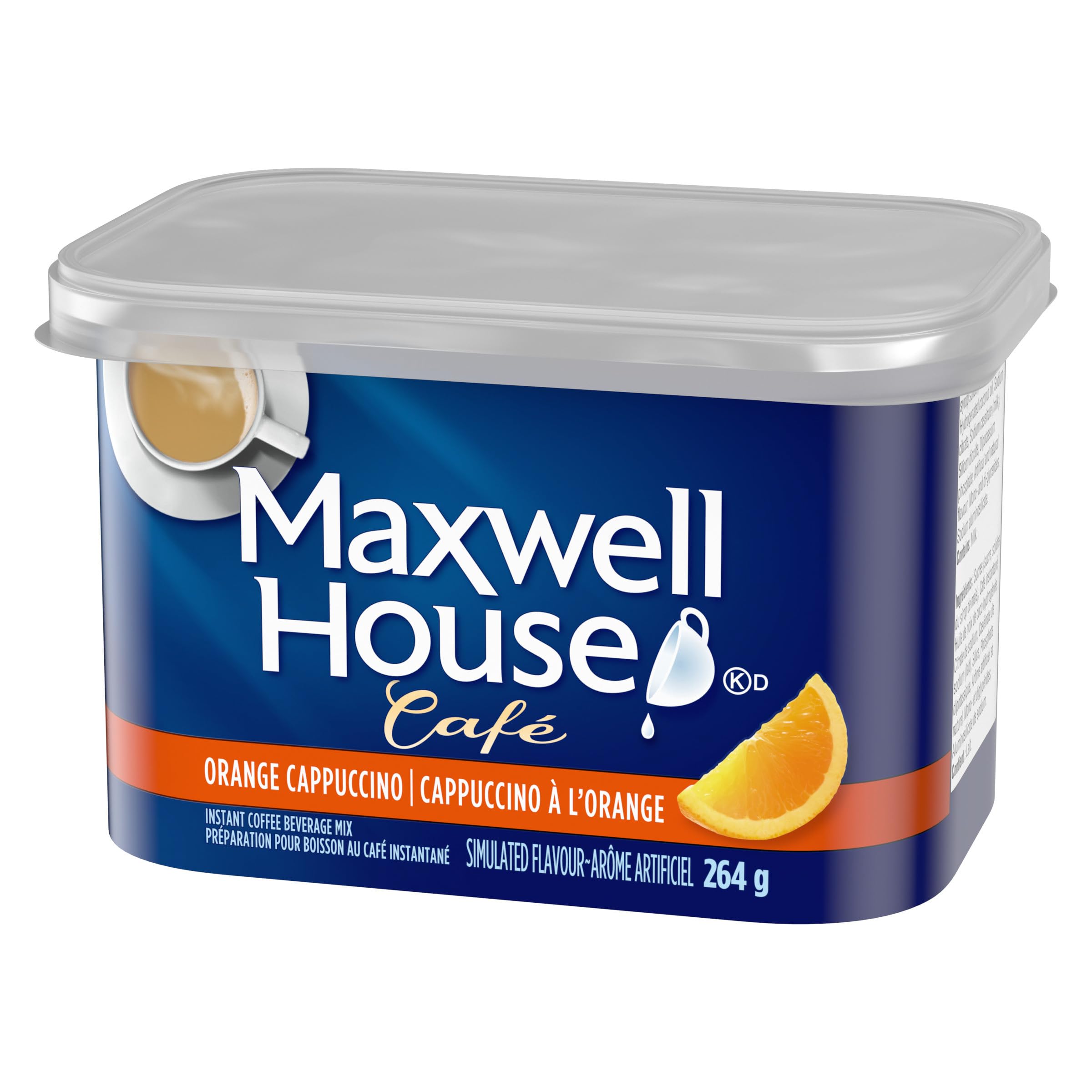 Maxwell House Café Orange Cappuccino Flavoured Instant Coffee