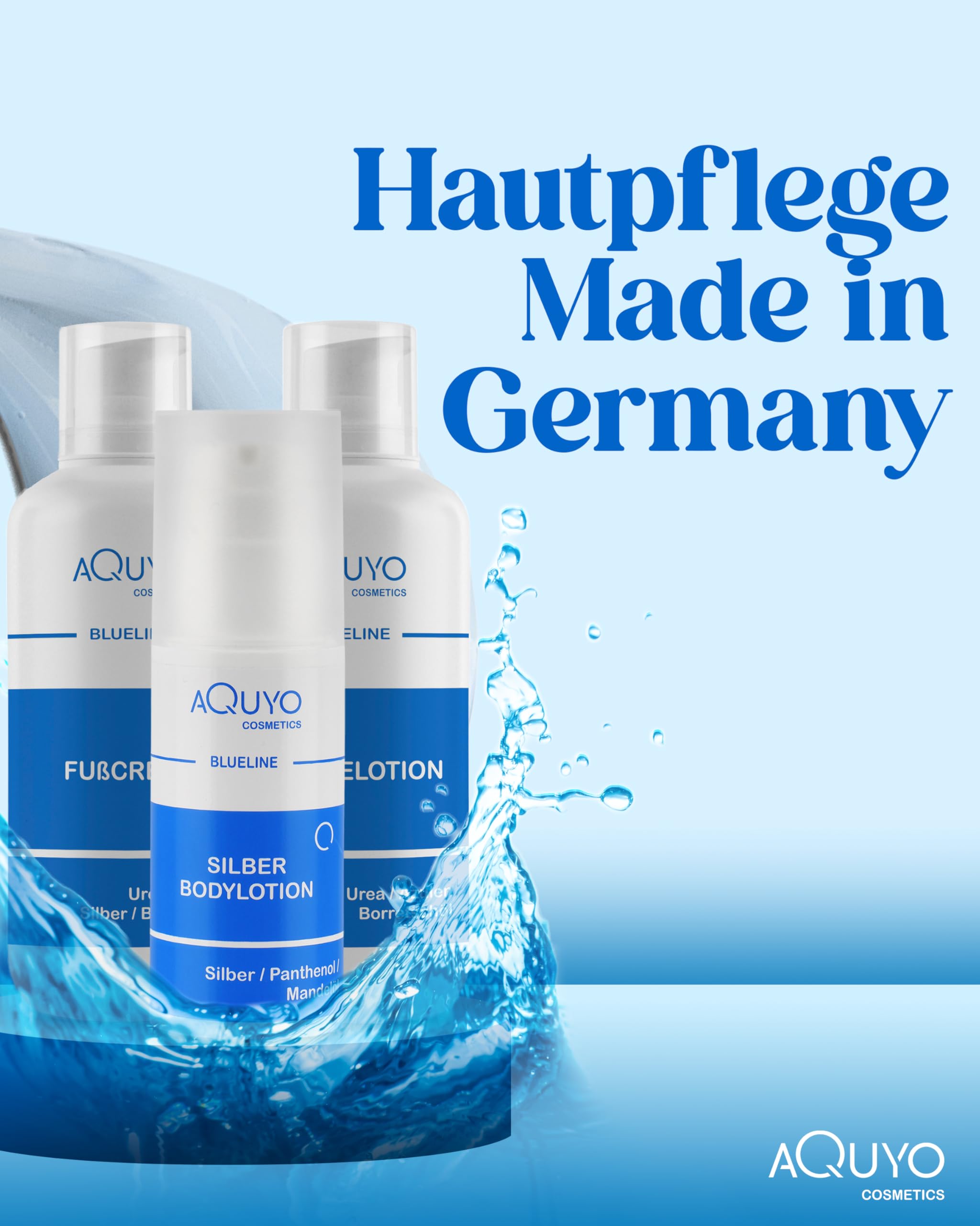 Blueline Creme bei Ekzem, Neurodermitis & Hautausschlag | Körpercreme für trockene, unreine Haut | Pflegecreme bei Juckreiz und Hautirritationen (500ml Spender) | ohne Parabene & Parfüm