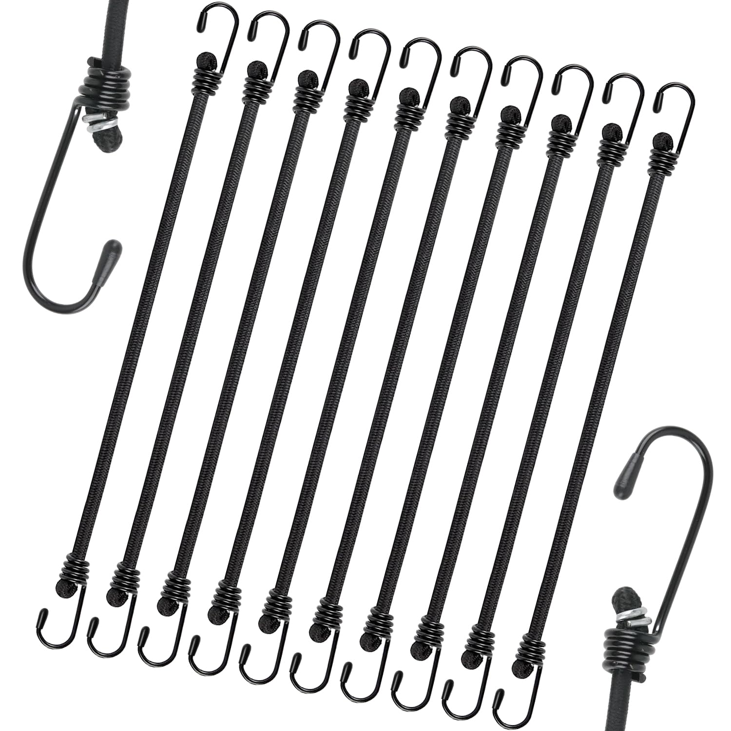 Haphome Expander Lot De 10 Tendeurs Réglables En Caoutchouc